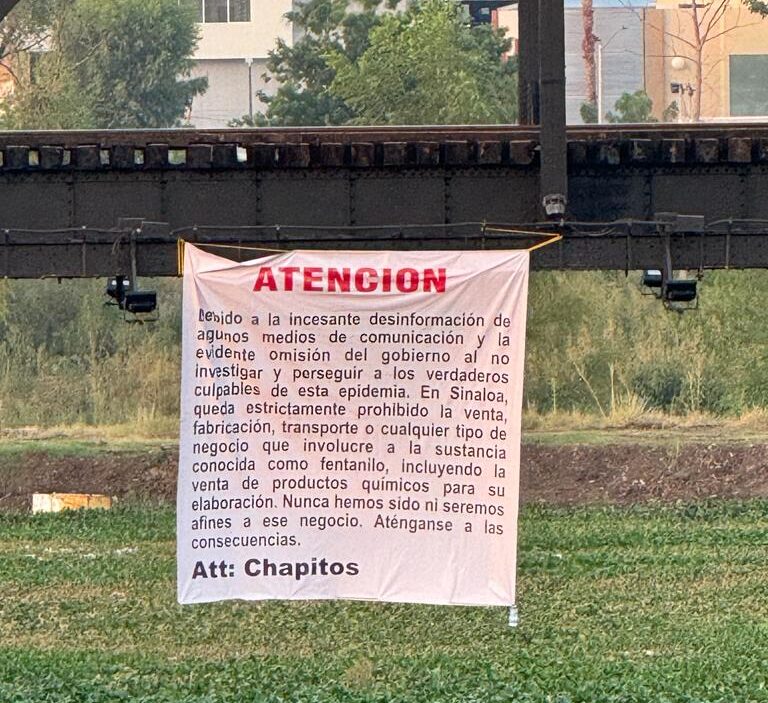 Aparecen-mantas-donde-Los-Chapitos-se-deslindan-y-prohiben-venta-de-fentanilo-en-Sinaloa2
