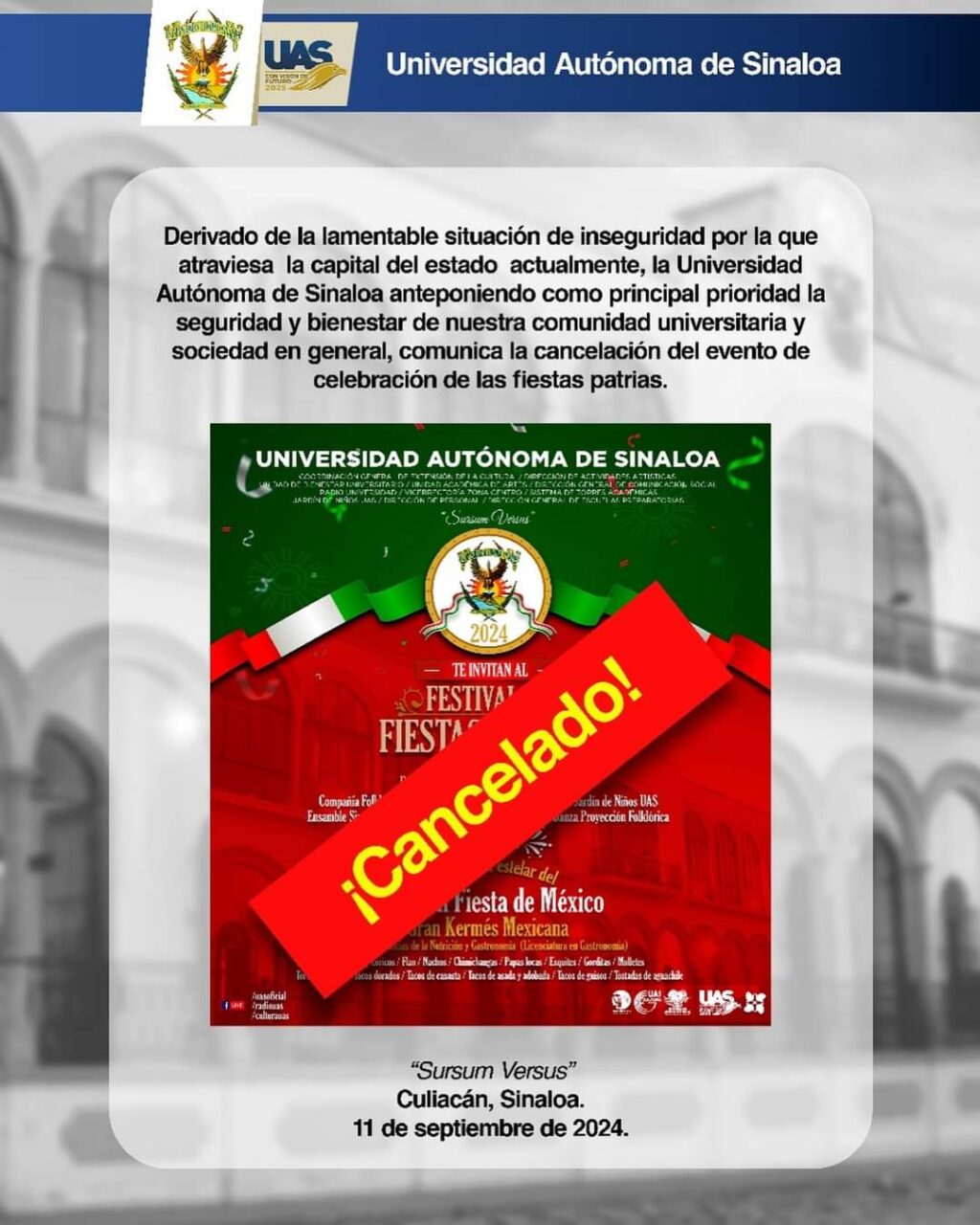 cancelación